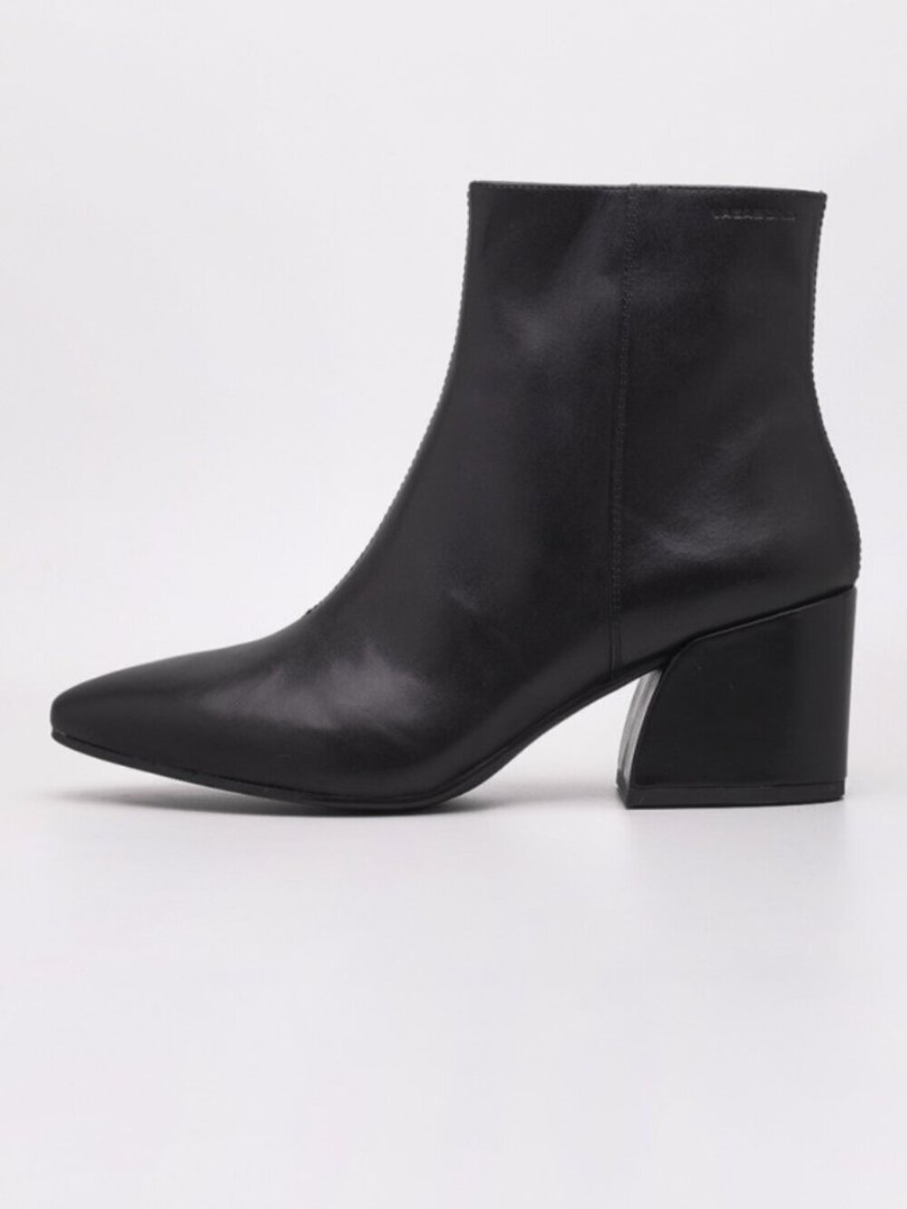 Vagabond Olivia Black Leather Pointed Toe Ankle Boots EU 37
